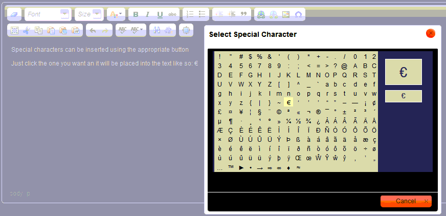 Special Characters - Part 1